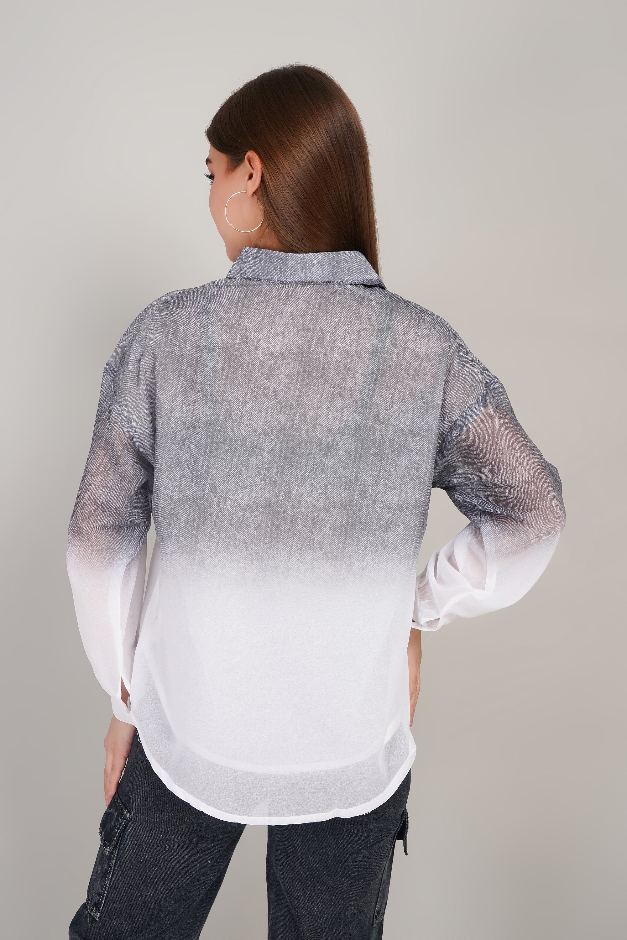 Chiffon Shaded Shirt