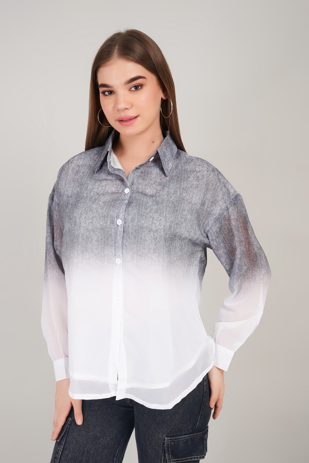 Chiffon Shaded Shirt