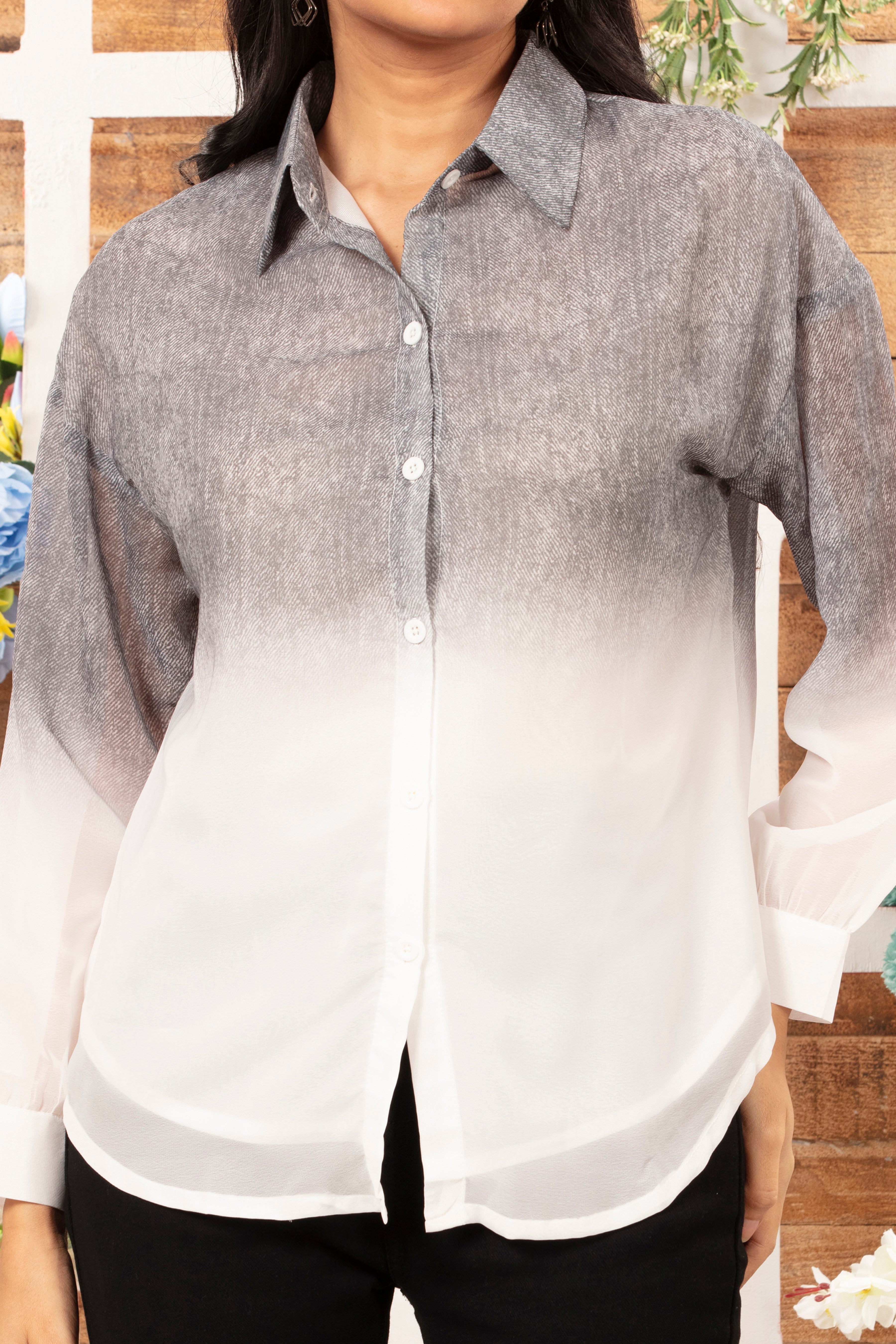 Chiffon Shaded Shirt