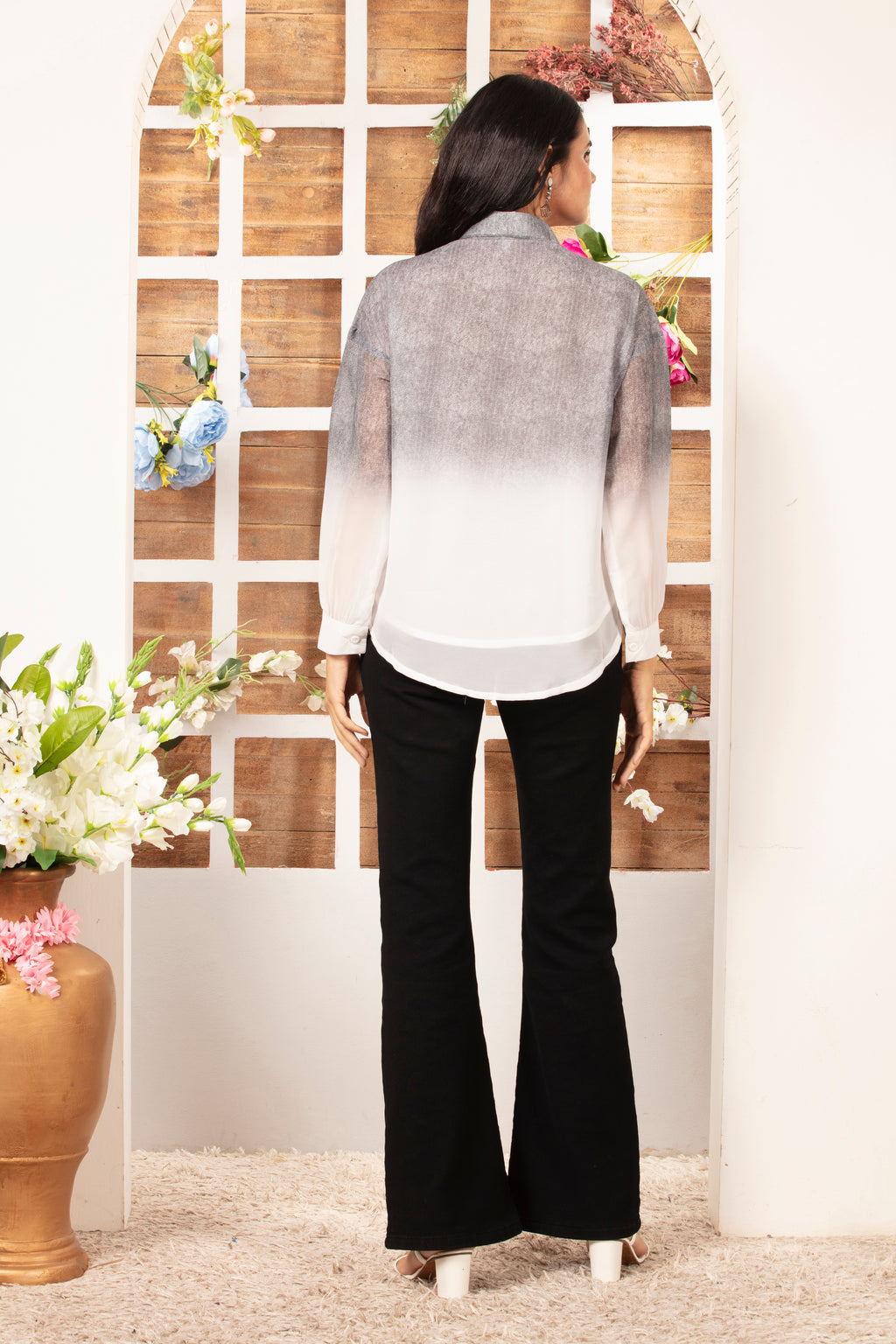 Chiffon Shaded Shirt